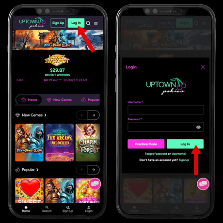 uptown casino Gameplay