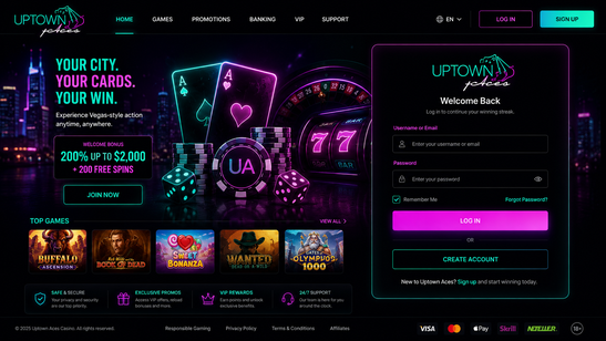 uptown casino Gameplay